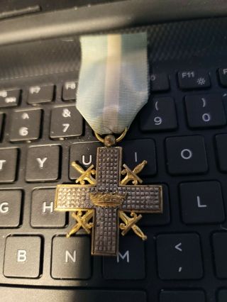 Spanish Civil War War Cross For Soldier W/swords Medal 1942 - 50
