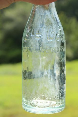 Fayette Alabama Straight Side Coca Cola Bottle Shoulder Script Rare Ala Al