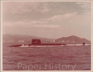 Uss John Adams Ssbn - 620 Submarine Authentic Us Navy 8x10 Photo Boomer