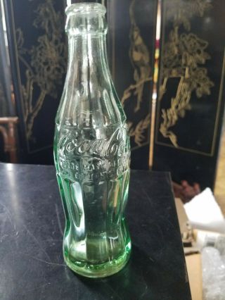 Vintage Green Coca Cola Bottle Pat D Dec 25 1923 Middlesboro Ky