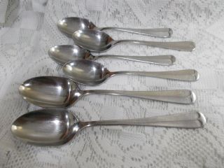 Oneida Northland Stainless Korea Post Road - 4 Oval Soup & 2 Serving Spoons