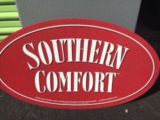 Southern Comfort Tin Tacker Sign 2005 14 " X 24 "