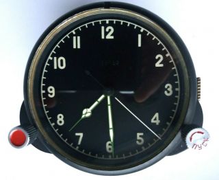 Soviet Russian Cccp Ussr Aircraft Cockpit Clock Chronograph " Achs - 1 " Plane