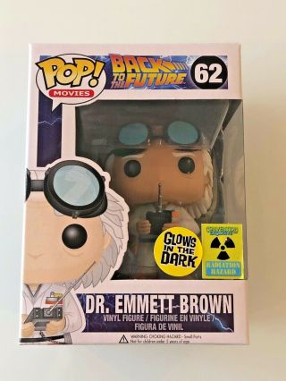 Funko Pop Dr Emmett Brown (back To The Future) 62 (exclusive Gitd)