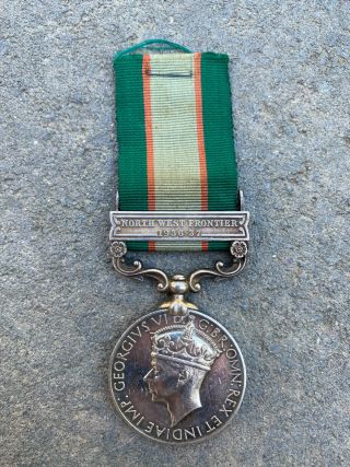 British 1936 - 37 India General Service Medal North West Frontier,  Named