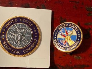 Usaf Strategic Air Command Badges; Regulation Full Size,  Lapel Pin