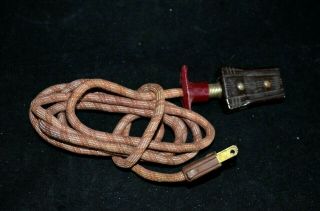 Vintage Snapit Cloth Electric Power Cord For Small Appliances Bakelite