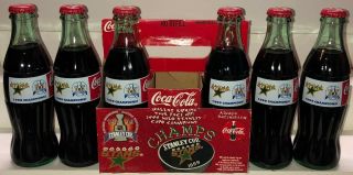 Coca - Cola Dallas Stars 1999 Stanley Cup Cup Champions Hockey Coke Bottles 6 - Pk