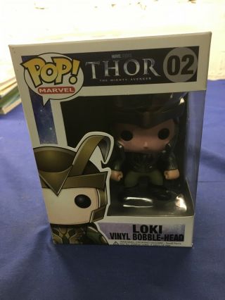 Funko Pop Marvel Loki From Thor The Mighty Avenger 02 (vaulted) W/ Soft Protec