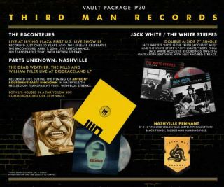 Third Man Records: Vault 30 [the Raconteurs Jack White Stripes Exclusive Vinyl]