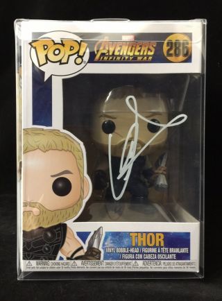 Chris Hemsworth Autographed/signed Avengers Infinity War Thor Funko Pop With