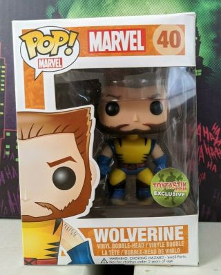 Funko Pop Figure Marvel Exclusive Toytastik Wolverine Unmasked