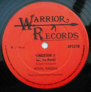 1979 ROOTS REGGAE - ROYAL RASSES - AIN ' T NOBODY HERE BUT ME - WARRIOR 12 