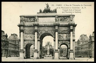 435 Old B&w France Postcard - 118 Paris L 