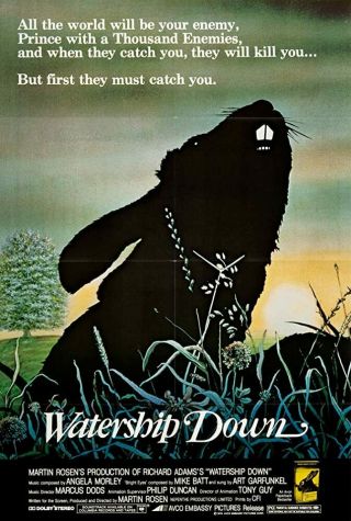 35mm Color Cartoon Theatrical Trailer/preview " Watership Down " G19 310 - 10