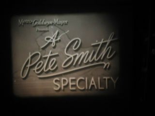 16mm Fixin Tricks Pete Smith Mgm Short