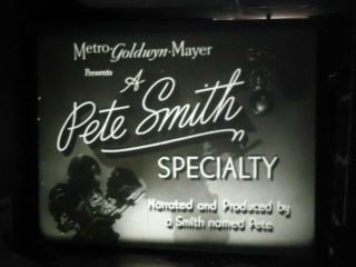 16mm Pete Smith Home Maid Mgm Short 400 