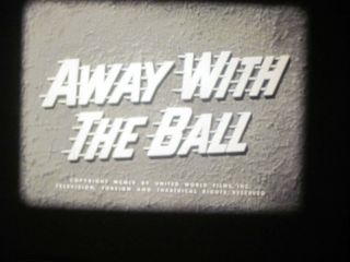 16 Mm B & W Sound 381 Castle Films Away With The Ball 1955