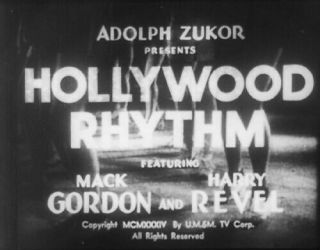 16mm - " Hollywood Rhythm " Jack Oakie - Lyda Roberti - Mack Gordon - Revel - 1934