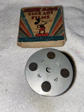 Vintage Disney Playmates Mickey Mouse 16mm Cartoon Reel Black And White