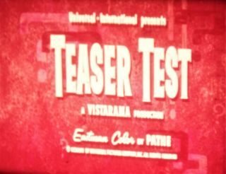 16mm - Teaser Test - 1950s Theatrical Quiz Short - Scope Print