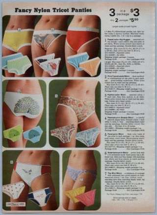 Hot Sexy Pretty Ladies In Panties,  Bras,  Lingerie Print Ads