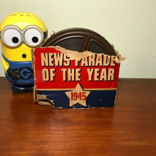 Vintage 16mm Reel Castle Films 1945 News Parade Of The Year Film No.  157