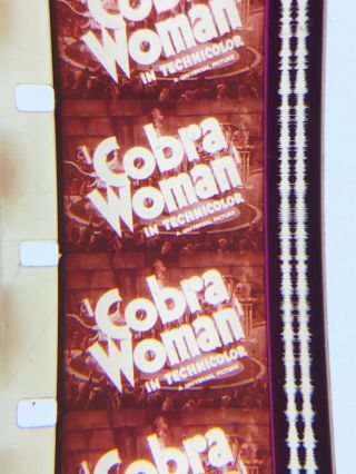 16mm Sound Color Theatrical Trailer Cult Classic Cobra Woman Maria Montez 1944