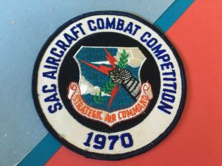 Strategic Air Command (sac) Aircraft Combat Competition 1970 Usaf Patch