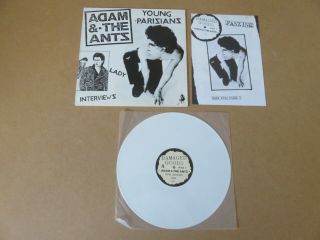 Adam & The Ants Young Parisians 1988 White Vinyl 12 " Pressing & Fanzine Fnarr7