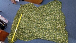 Vintage Us Army Camouflage Parachute Cloth For Scarf Enough For 3 Or 4