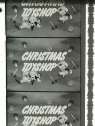 16mm Film Christmas Toyshop 1945 Castle Films Campy Live Action & Cartoon