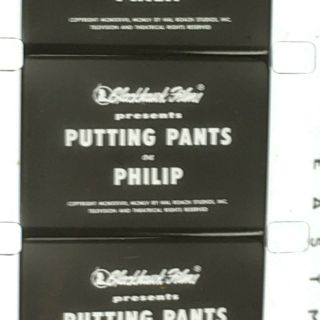 16mm Film Putting The Pants On Phillip Laurel & Hardy Blackhawk Print Near
