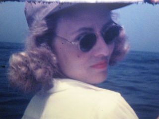 16mm Movie Home Film Deep Sea Fishing W/ A Hot 1940s Blonde Babies & Swimming
