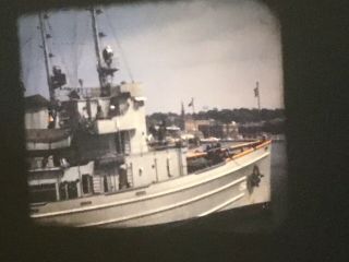 16mm Home Movies Newport Navy Ships Tall Ships Planes Helicopter 1951 400’ 2