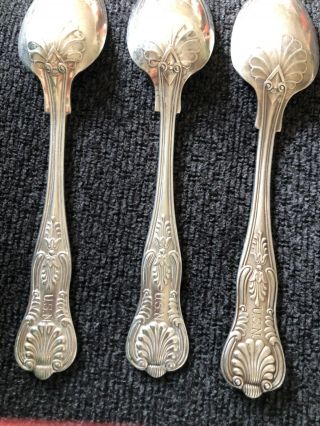 3 U S Navy International Silver Co.  Kings Pattern Serving Spoon :7 1/3 " Long
