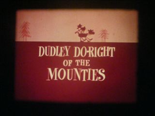 16mm Reel - Dudley Do Right - King & Odie - The Hunter - Commander Mcbragg - 5 Cartoons