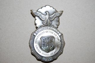 Vintage Obsolete Department Of The Air Force Usa Security Police Badge