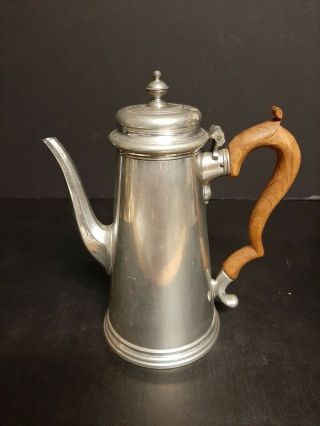 Vintage Williamsburg Stieff Pewter Tea Pot 2f