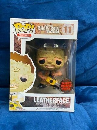Funko Pop Texas Chainsaw Massacre Leatherface 11 Bloody Chase Piece Ex Cond.