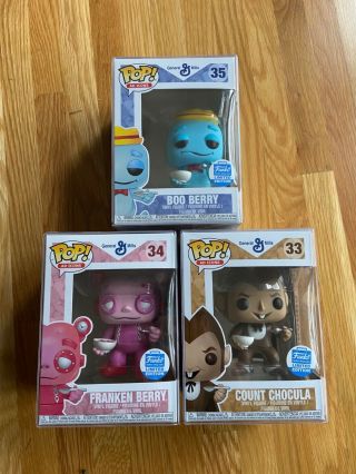 Funko Pop Ad Icon Halloween Ceral 3 Pack Boo Berry Count Chocula Franken Berry
