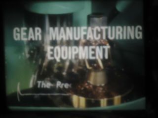 16mm Gear Manufacturing Equipment Kodachrome Color 800 