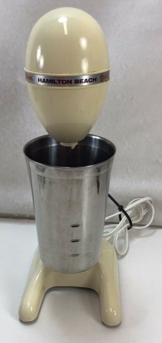 Vintage Hamilton Beach Drink Master Milkshake Mixer W/ Cup 727 - 3 Perfectly