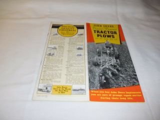 1941 John Deere Truss - Frame Tractor Plows Sales Brochure