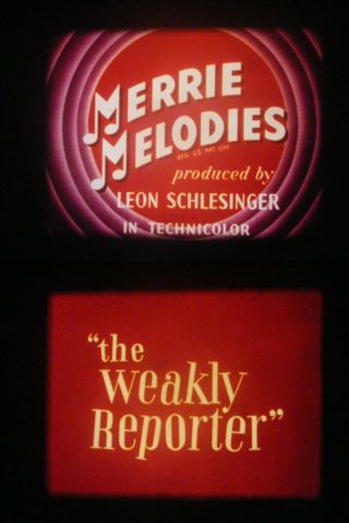 16mm Sound - " The Weakly Reporter " - 1944 Merrie Melodies - Uncensored - Fuji Color