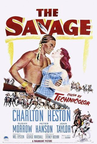 Rare 16mm Feature: The Savage (charlton Heston) 