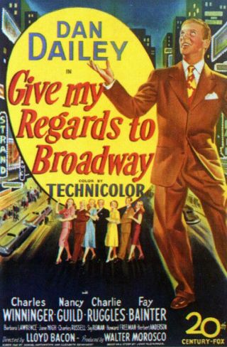 Give My Regards To Broadway 16mm Feature B&w Dan Dailey 1948 20th Century Fox