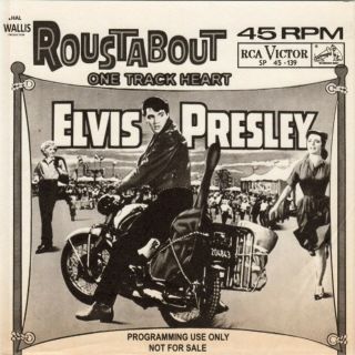 Elvis Presley " Roustabout /one Track Heart " Rca Victor Sp - 45 - 139 1964
