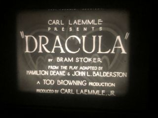 16mm Film Feature: Dracula (1931) Horror,  Fantasy