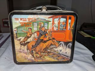 Vintage 1969 The Wild Wild West Metal Lunch Box By Aladdin Rare 8